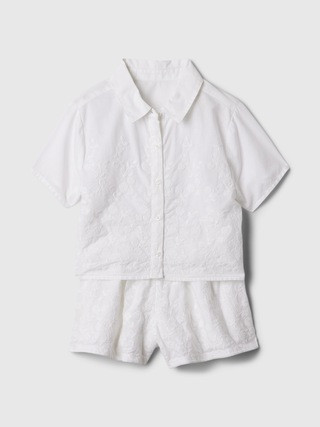 babyGap Embroidered Outfit Set | Gap (US)