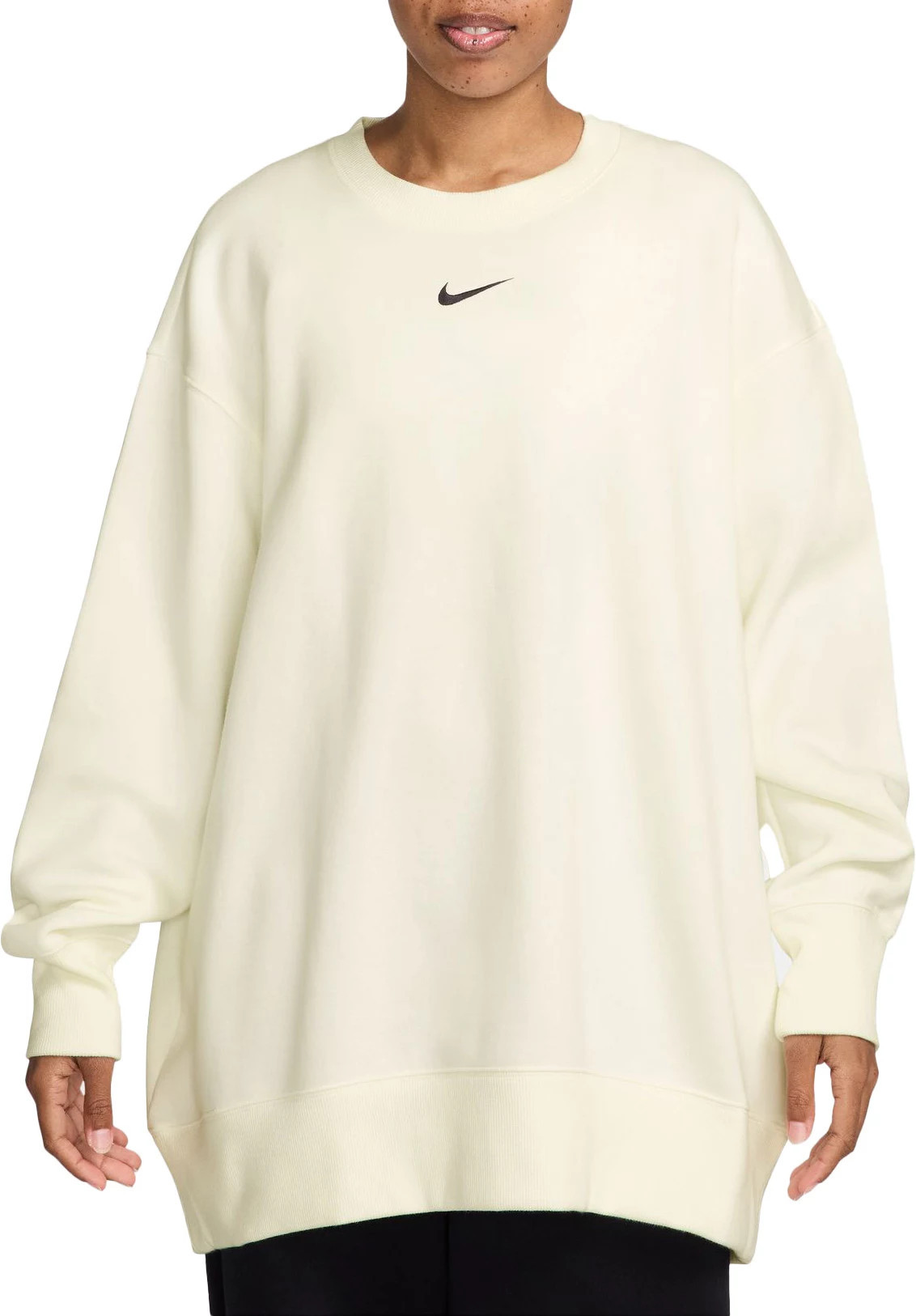 Nike Women's Sportswear Phoenix Fleece Oversized Crew-Neck Sweatshirt, XXS, Sail | DICK'S Sporting Goods