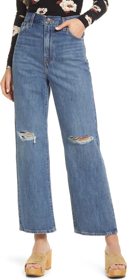 Levi's® LEVIS High Waisted Wide Leg Distressed Jeans | Nordstrom | Nordstrom