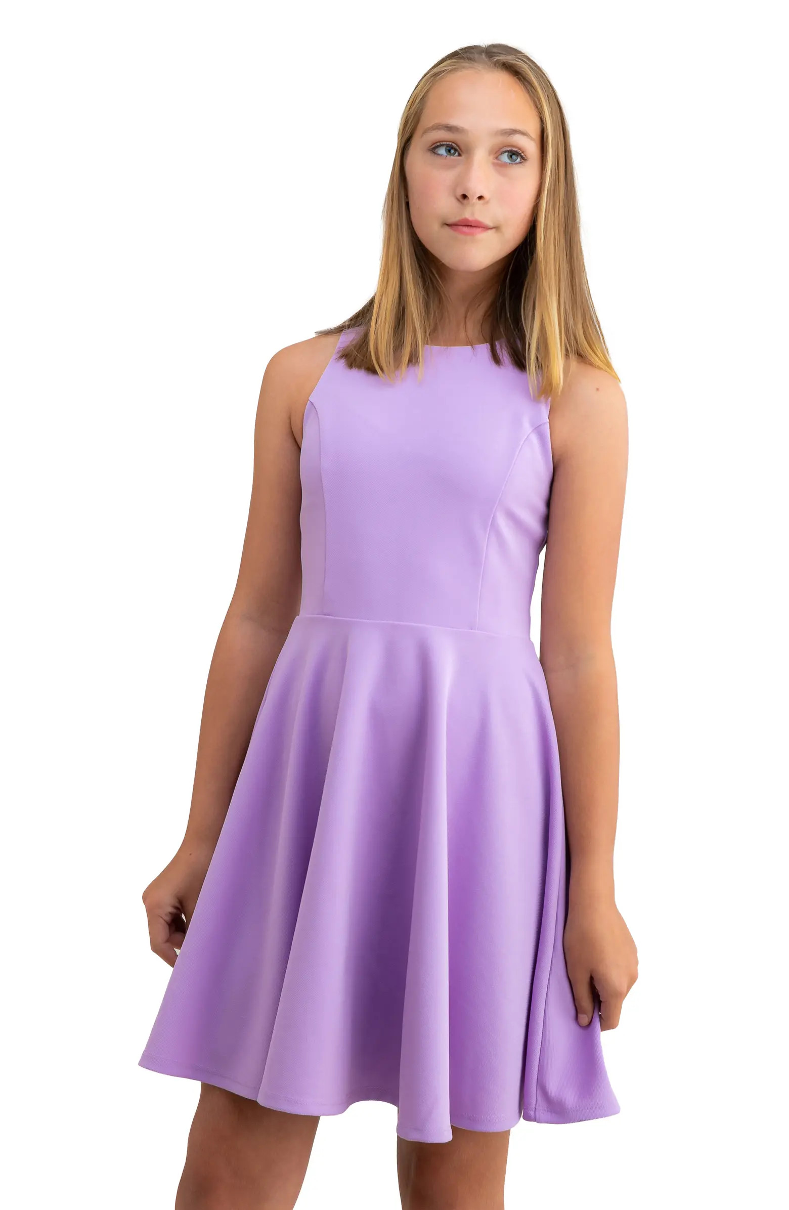 Un Deux Trois Textured Racerback Dress in Longer Length | Nordstrom | Nordstrom