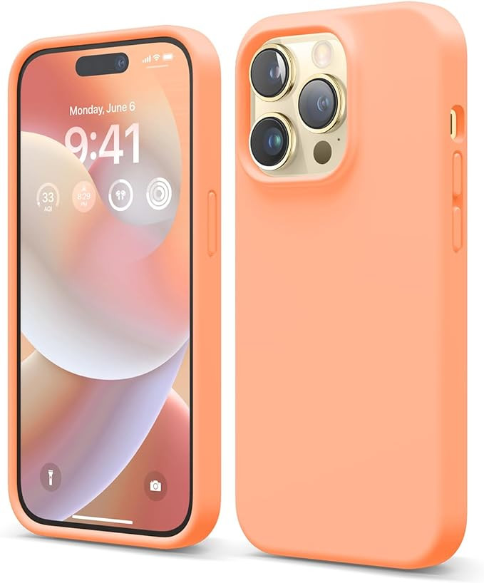 elago Compatible with iPhone 14 Pro Case, Liquid Silicone Case, Full Body Protective Cover, Shock... | Amazon (US)