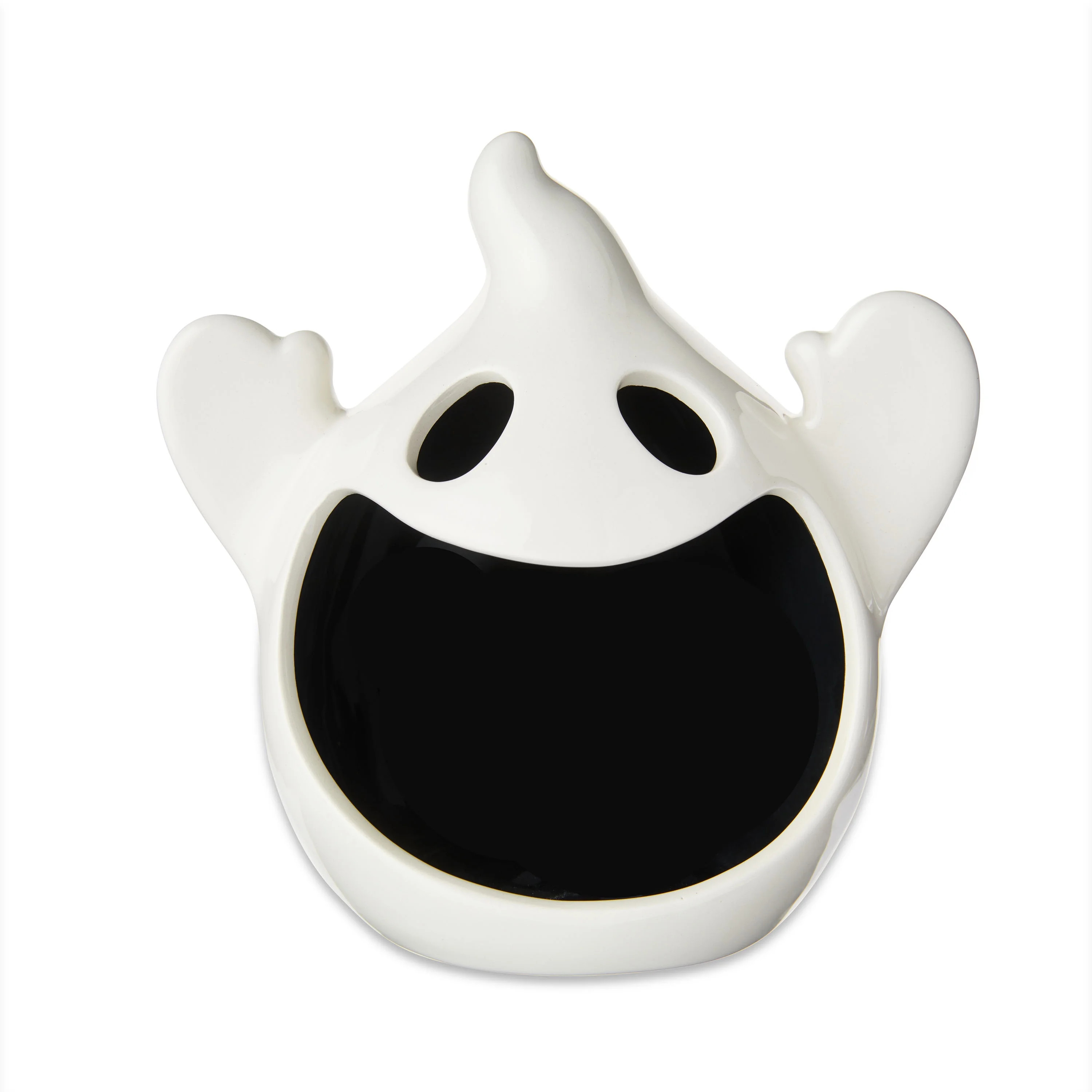 Halloween 2 Pack Ceramic Ghost Candy Bowl Tabletop Decoration, White, 5.75 in, by Way to Celebrat... | Walmart (US)