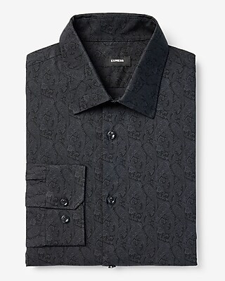 Extra Slim Paisley Print Stretch 1mx Dress Shirt | Express