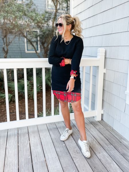Okay, the cutest @walmartfashion layered sweater dress for fall. Comes in 4 other colors. Wearing an XS. Runs true to size. #walmartpartner #walmartfashion

#LTKunder50 #LTKstyletip