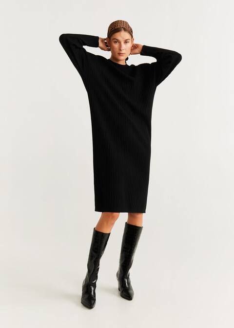 Ribbed jersey dress | MANGO (US)