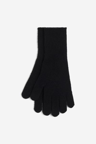 Cashmere-blend gloves - Greige - Ladies | H&M GB | H&M (UK, MY, IN, SG, PH, TW, HK)