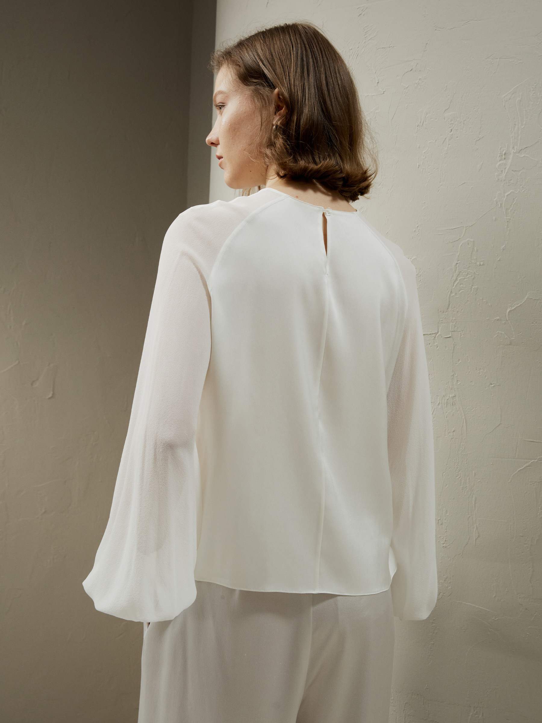 Silk Blouse with Raglan Sleeves | LilySilk
