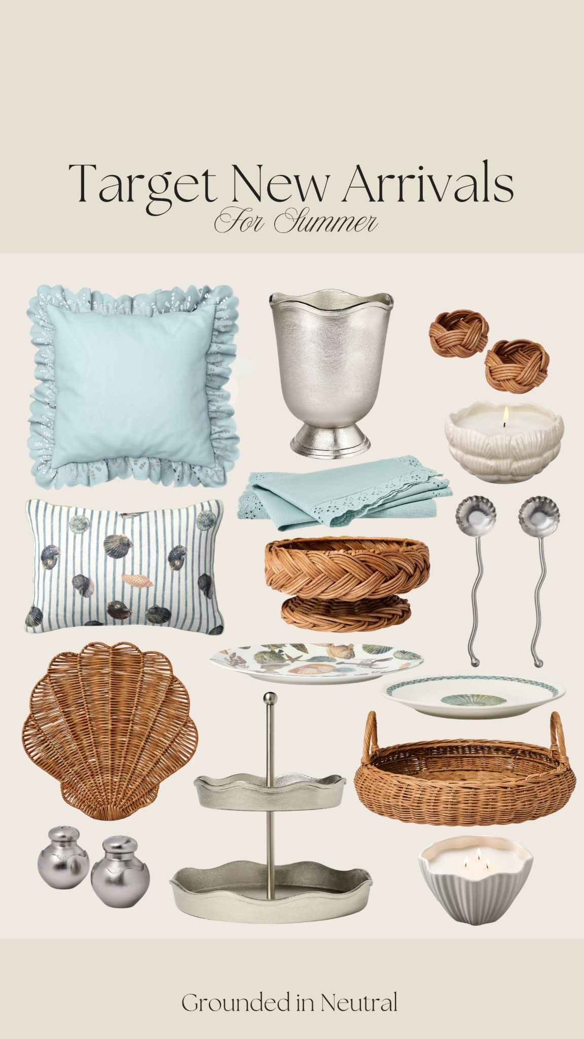 Target new arrivals for summer 🐚🥥🩵

#LTKSeasonal #LTKHome #LTKSaleAlert