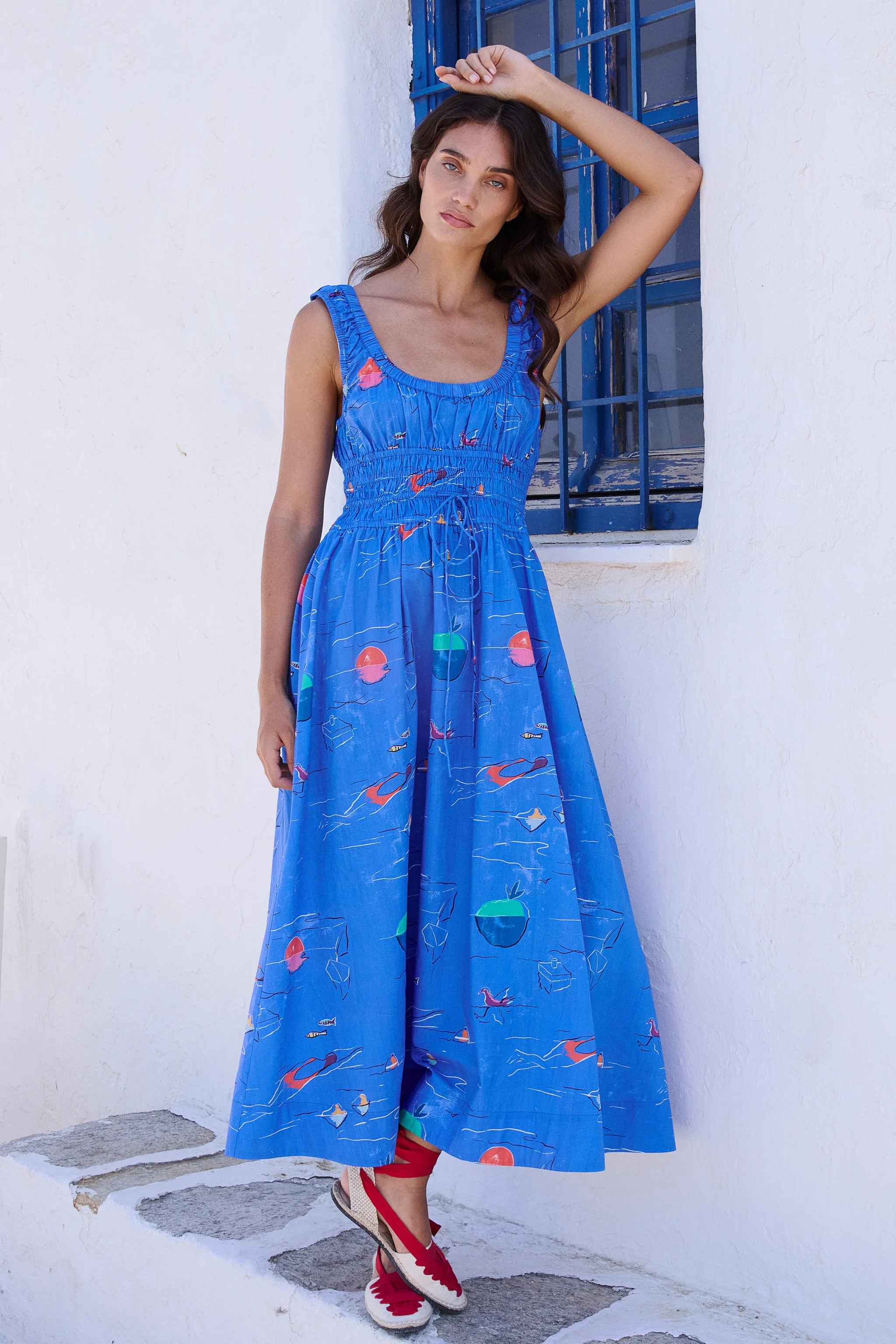 Harper Dress- Dip Blue | Oliphant Design