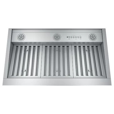 34" GE Smart Appliances 610 CFM Convertible Insert Range Hood in Stainless Steel with Night light Wi-Fi Remote Control Included | Wayfair North America