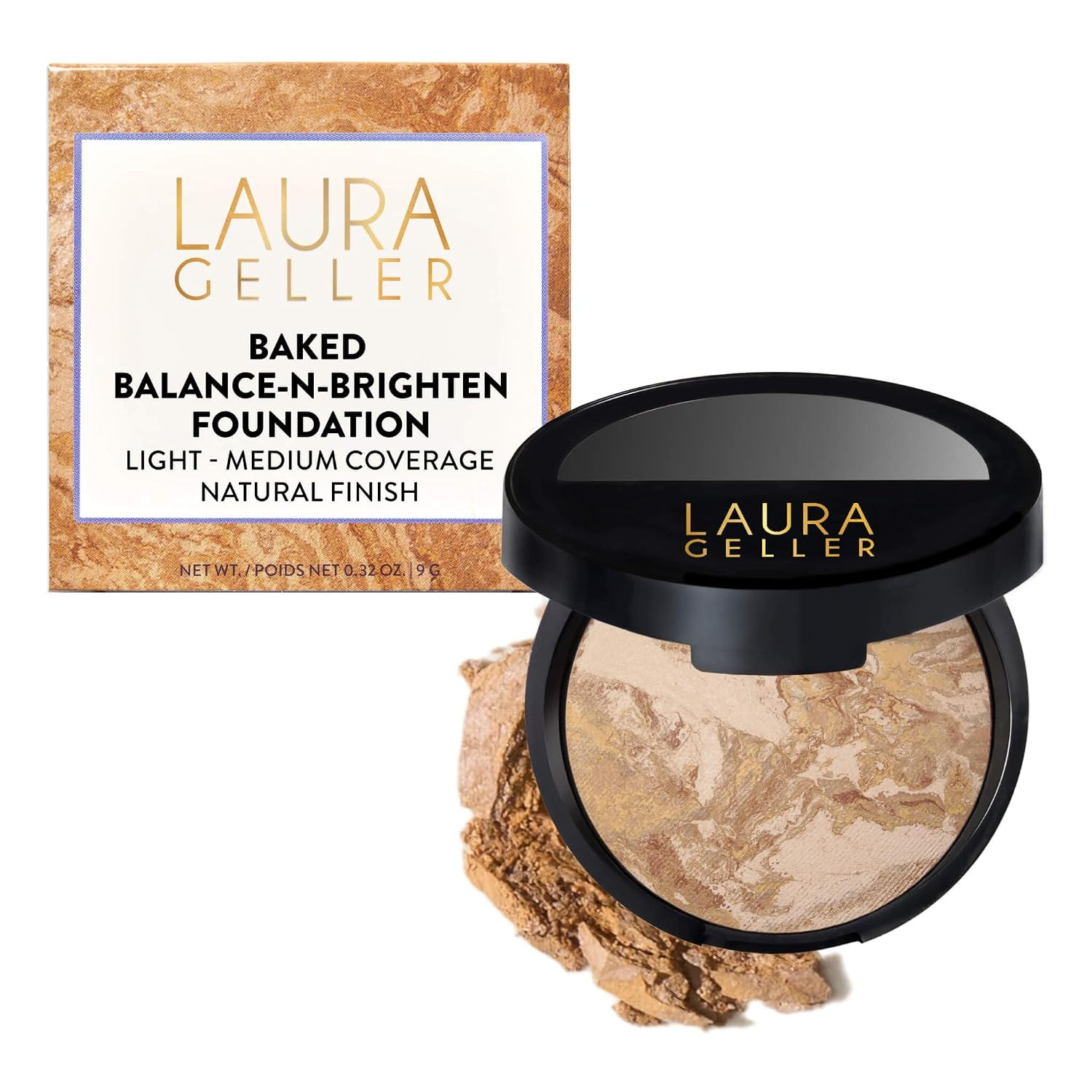 LAURA GELLER Baked Balance-n-Brighten Powder Foundation – Medium | Amazon (US)