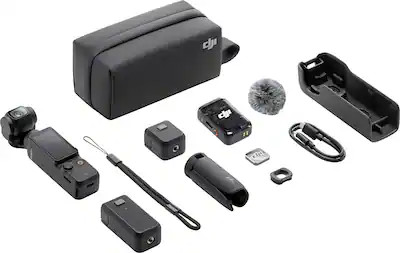 DJI - Osmo Pocket 3 Creator Combo 3-Axis Stabilized 4K Handheld Camera with Rotatable Touchscreen... | Best Buy U.S.
