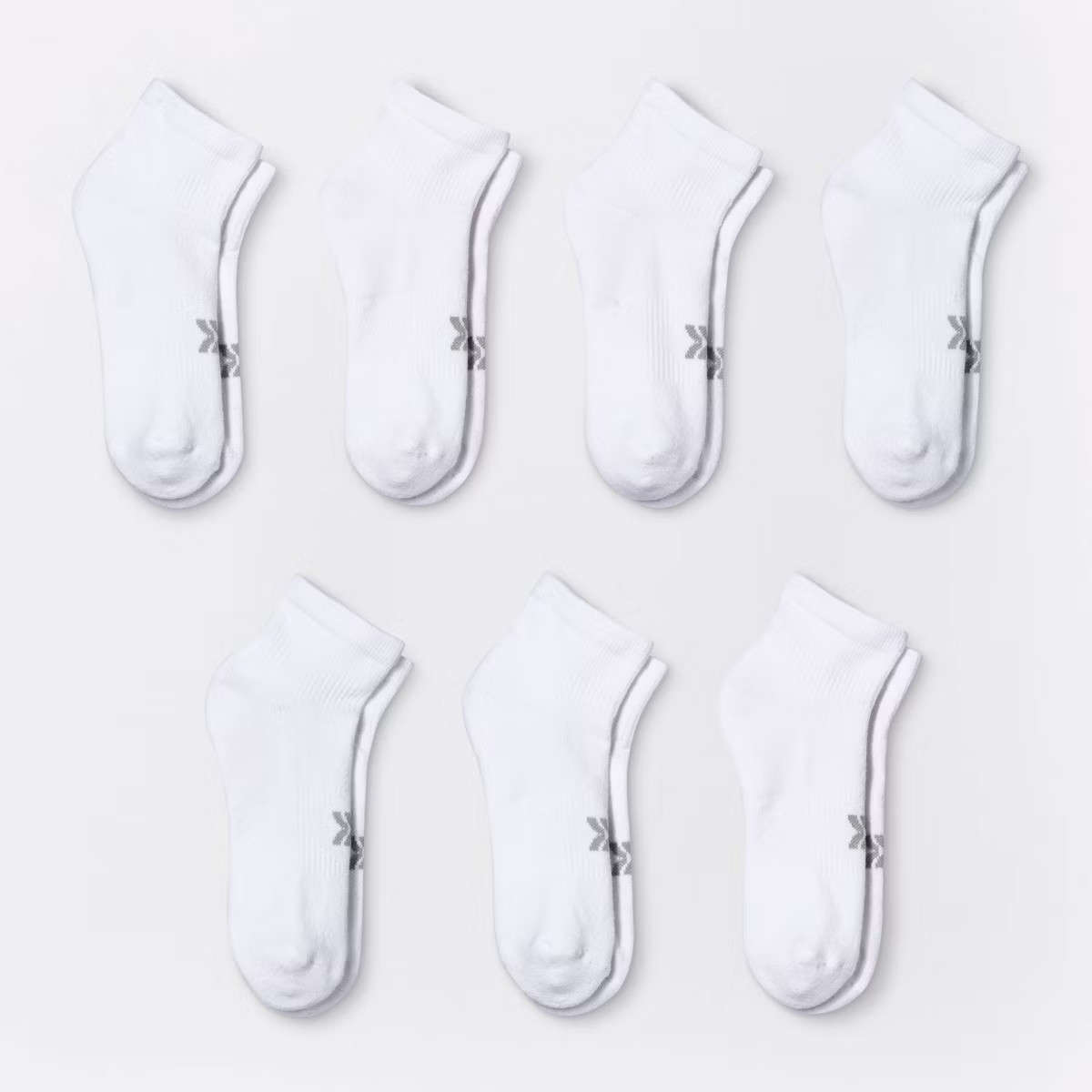Women's Cushioned 6+1 Bonus Pack Ankle Athletic Socks - All In Motion™ White 4-10 | Target