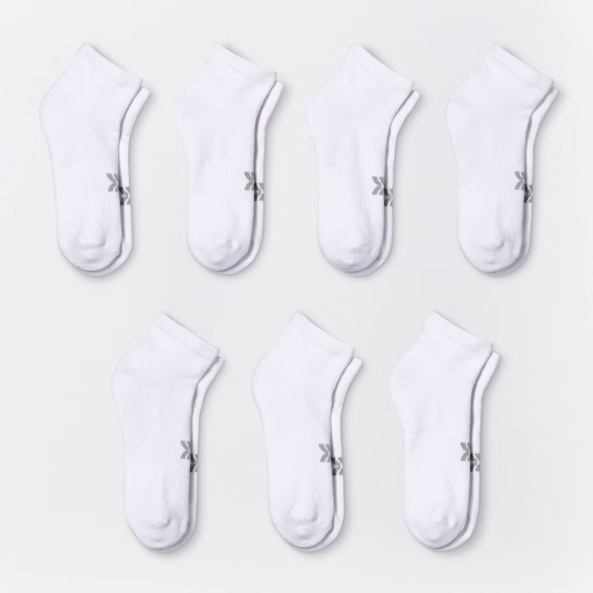 Women's Cushioned 6+1 Bonus Pack Ankle Athletic Socks - All in Motion™ White 4-10 | Target