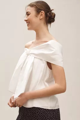 Mare Mare Off-The-Shoulder Bow Top | Anthropologie (US)