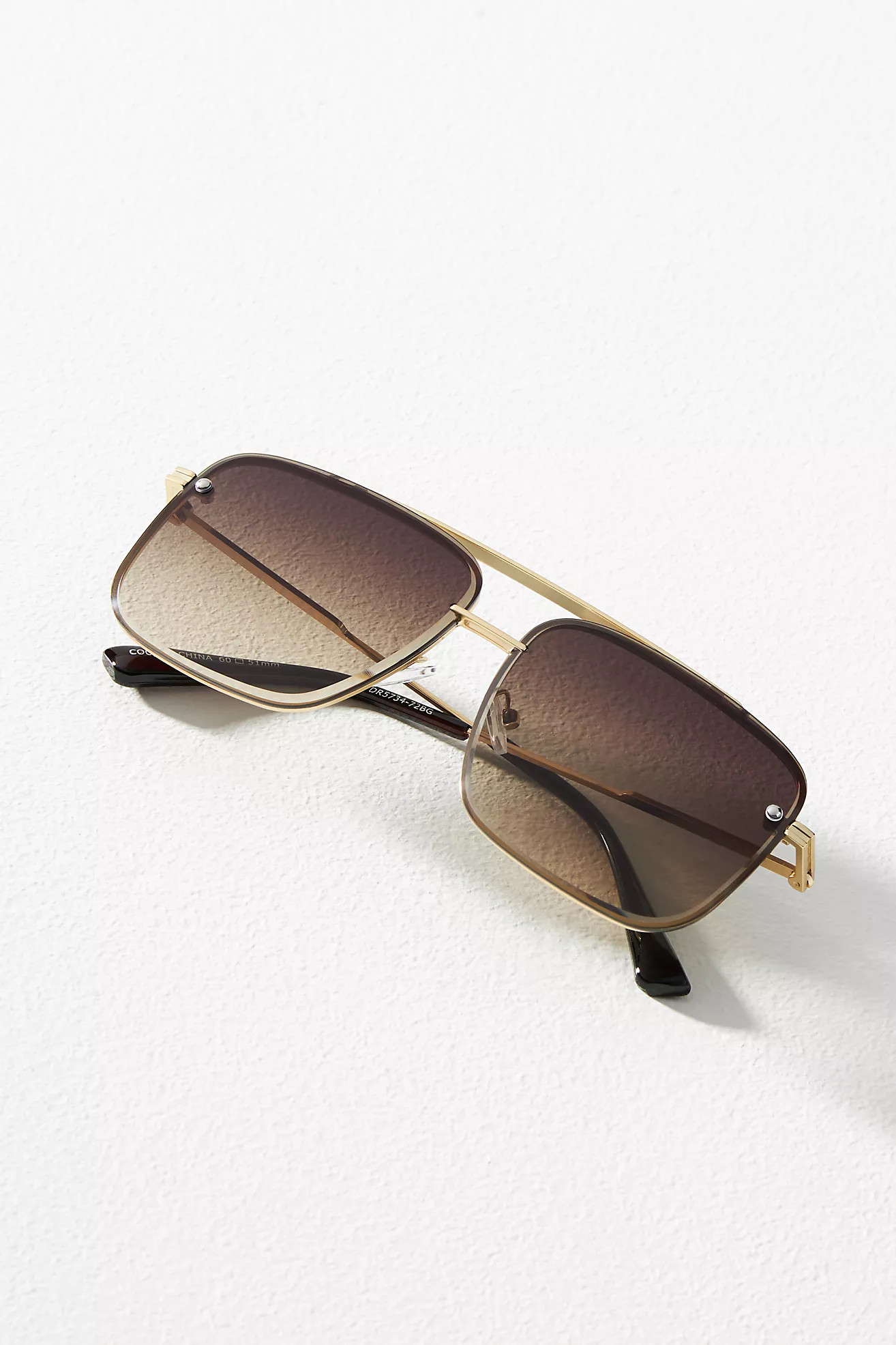 Square Aviator Sunglasses | Anthropologie (US)