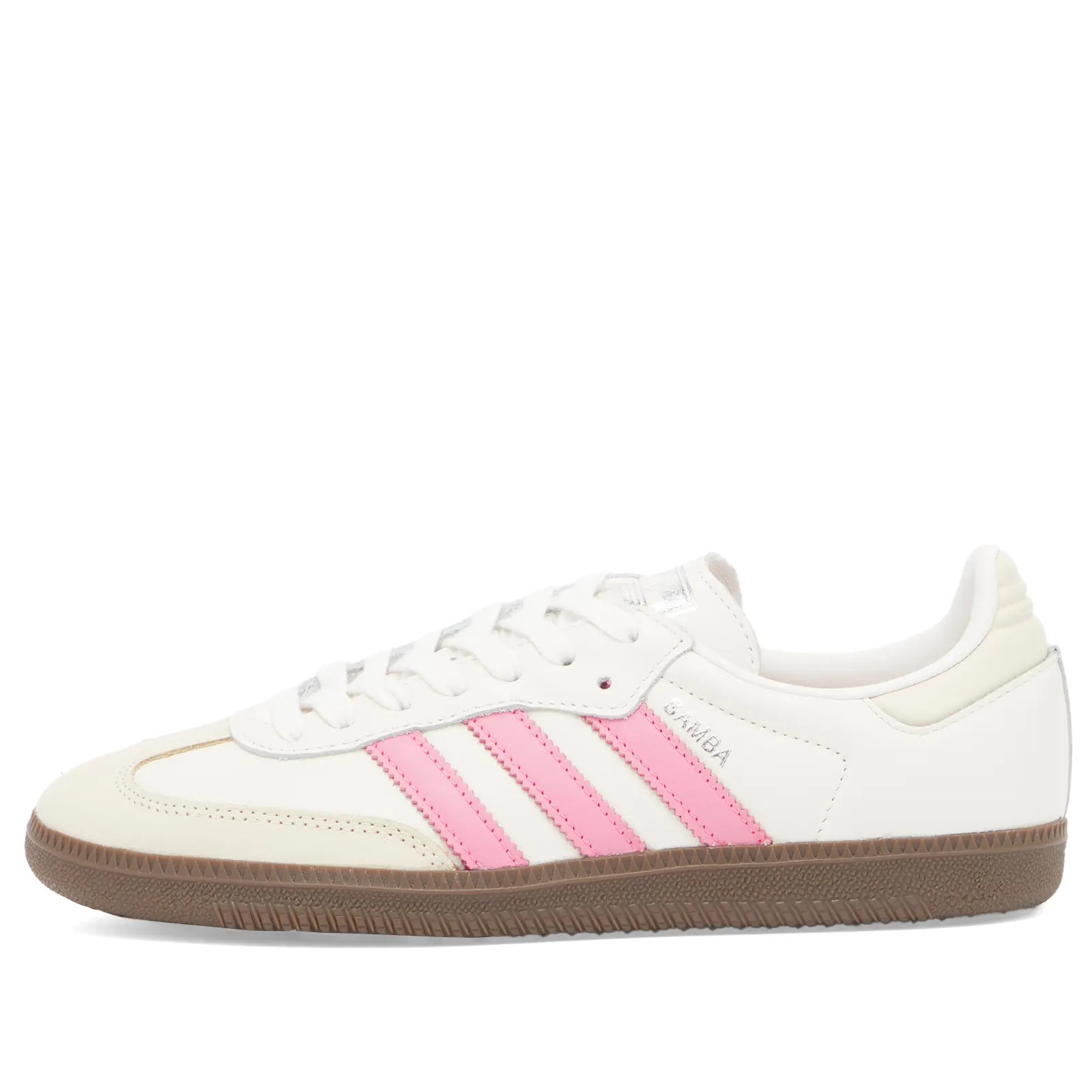 Adidas Women's Samba OG W in Cloud White/Lucid Pink/Wonder White, Size UK 3.5 | END. Clothing