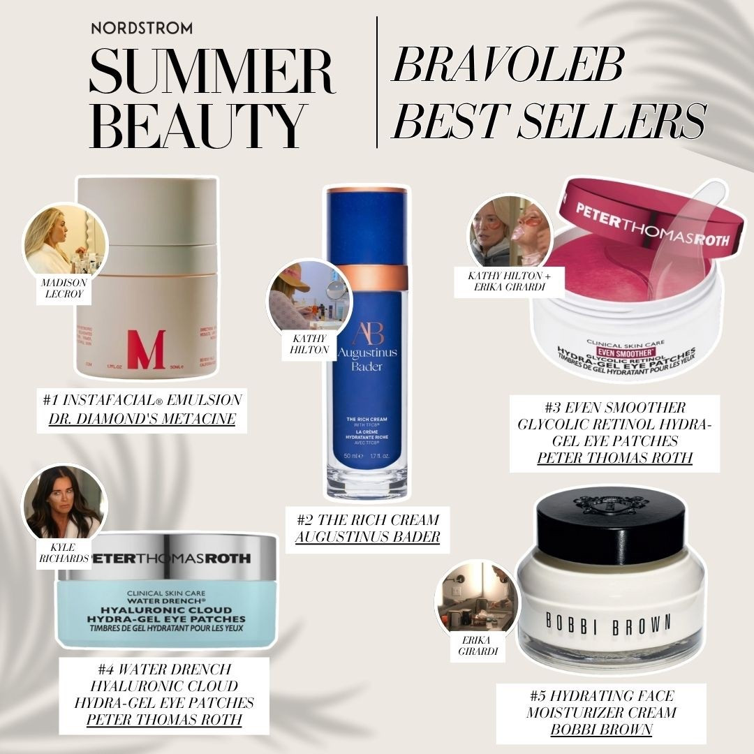 Revamp your beauty routine with these best selling products we’ve spotted Bravolebs using all available at @nordstrombeauty #nordstrom #nordstrompartner / The names mentioned are not affiliated with or endorsing this post we just spotted them using the products. All sources available in the corresponding blog post on BigBlondeHair.com