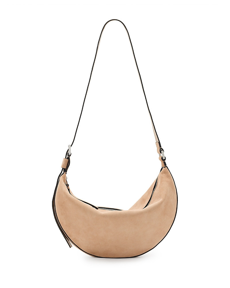 Allsaints Halfmoon Suede Shoulder Bag | Bloomingdale's (US)