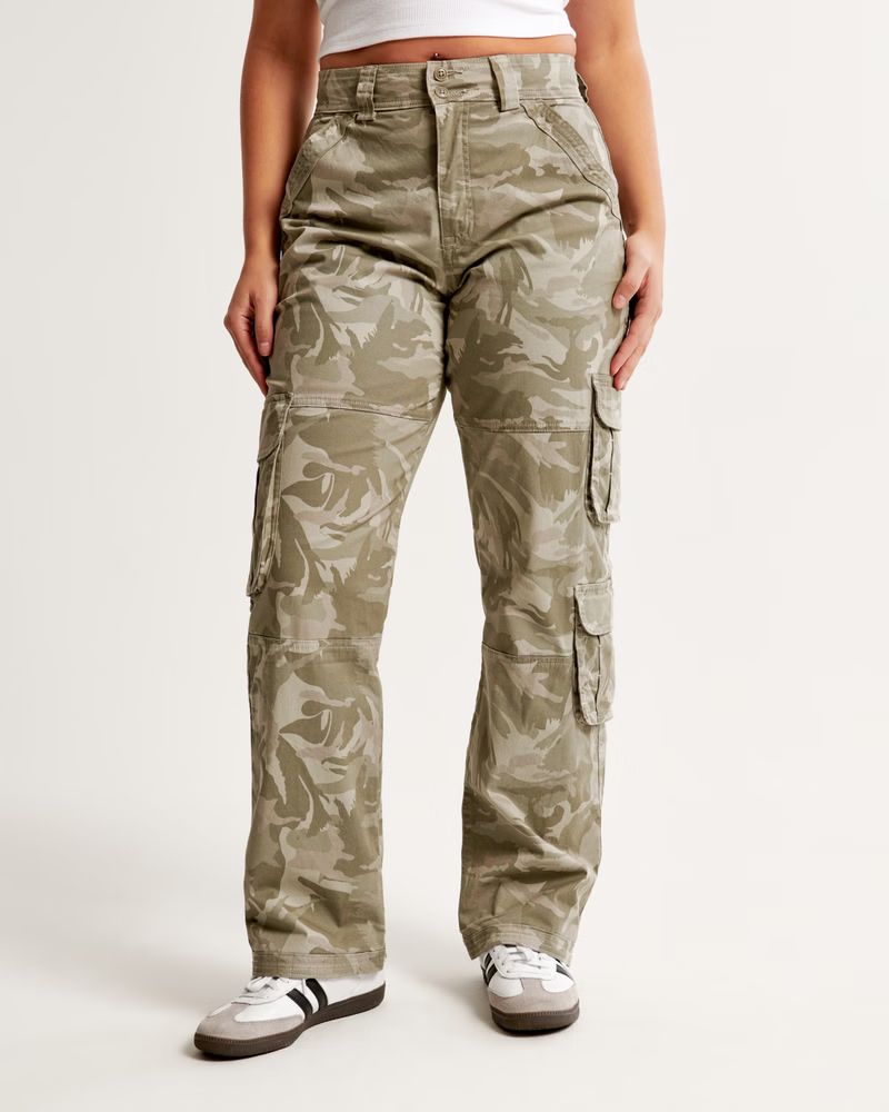 Women's Curve Love Relaxed Cargo Pant | Women's New Arrivals | Abercrombie.com | Abercrombie & Fitch (US)