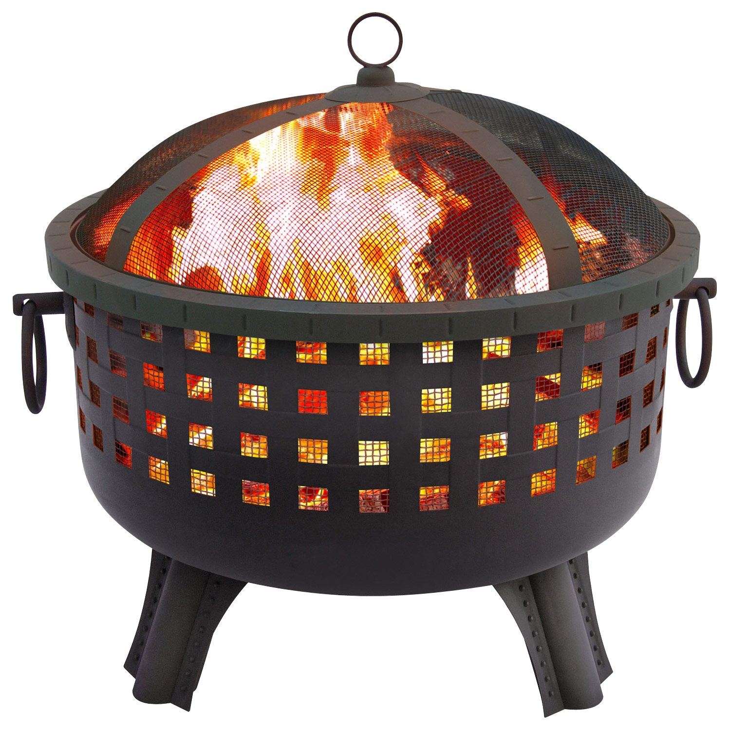 Landmann - Garden Lights Savannah Fire Pit - Black | Best Buy U.S.