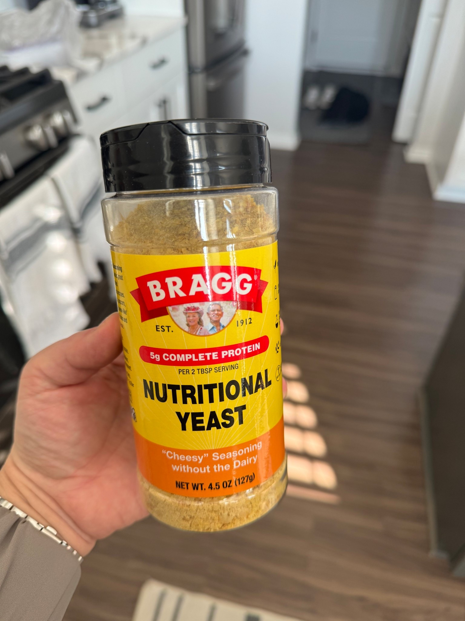 Nutritional yeast I’ve been adding to my eggs for cheesy flavor with extra protein 

#LTKfoodie #LTKfitnessgoals