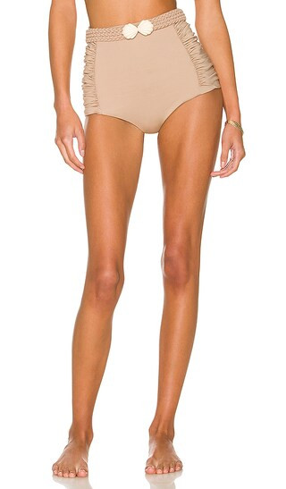 Cape Of Good Reversible Bikini Bottom in Camel & Ecru | Revolve Clothing (Global)