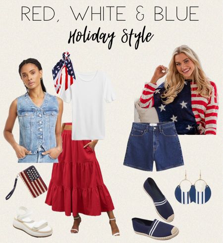 Red White & Blue Fashion | Fourth of July | Memorial Day | Holiday Style 

#LTKSeasonal #LTKFindsUnder50 #LTKStyleTip