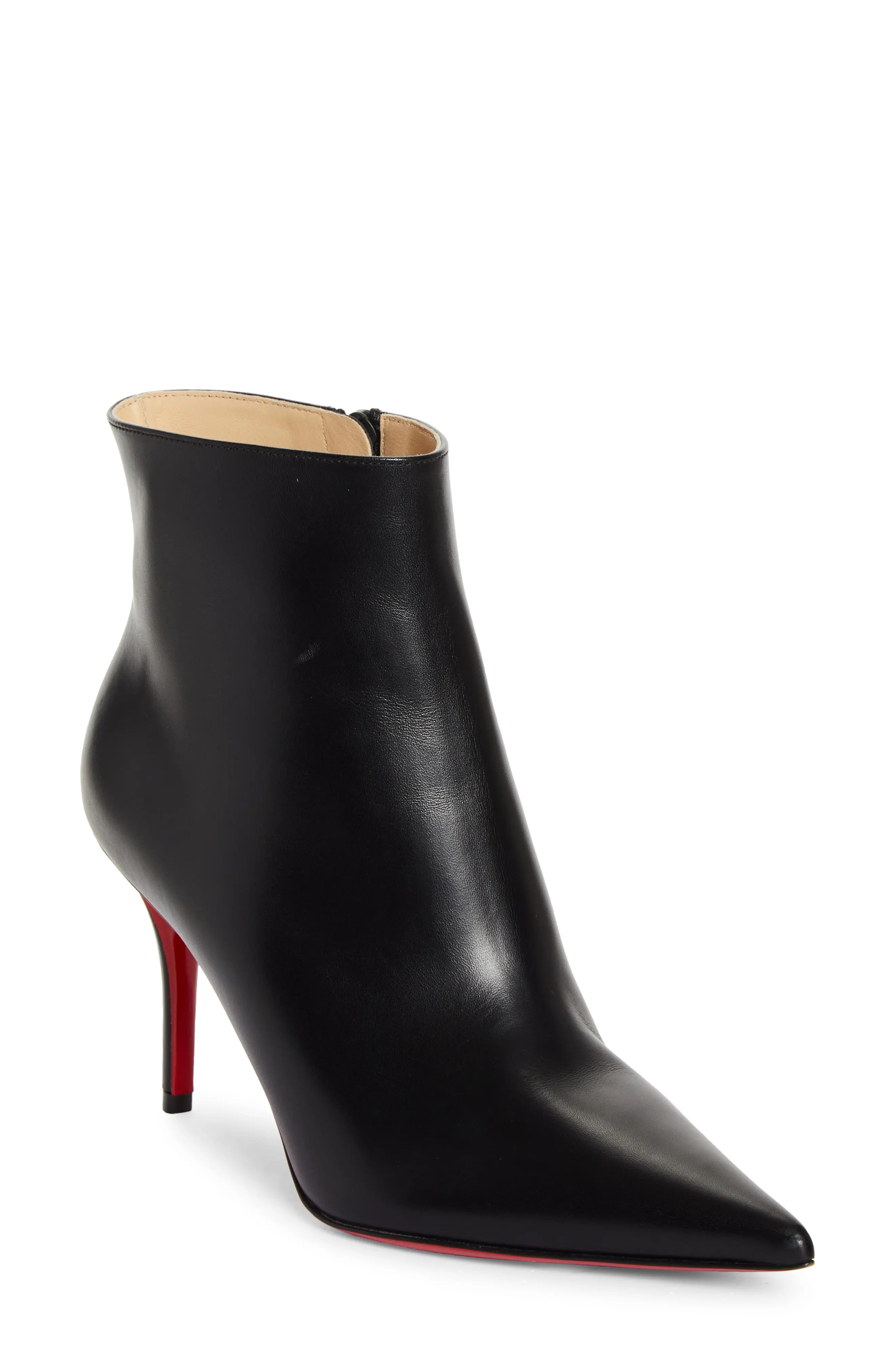 Christian Louboutin Apostropha Pointed Toe Bootie (Women) | Nordstrom | Nordstrom