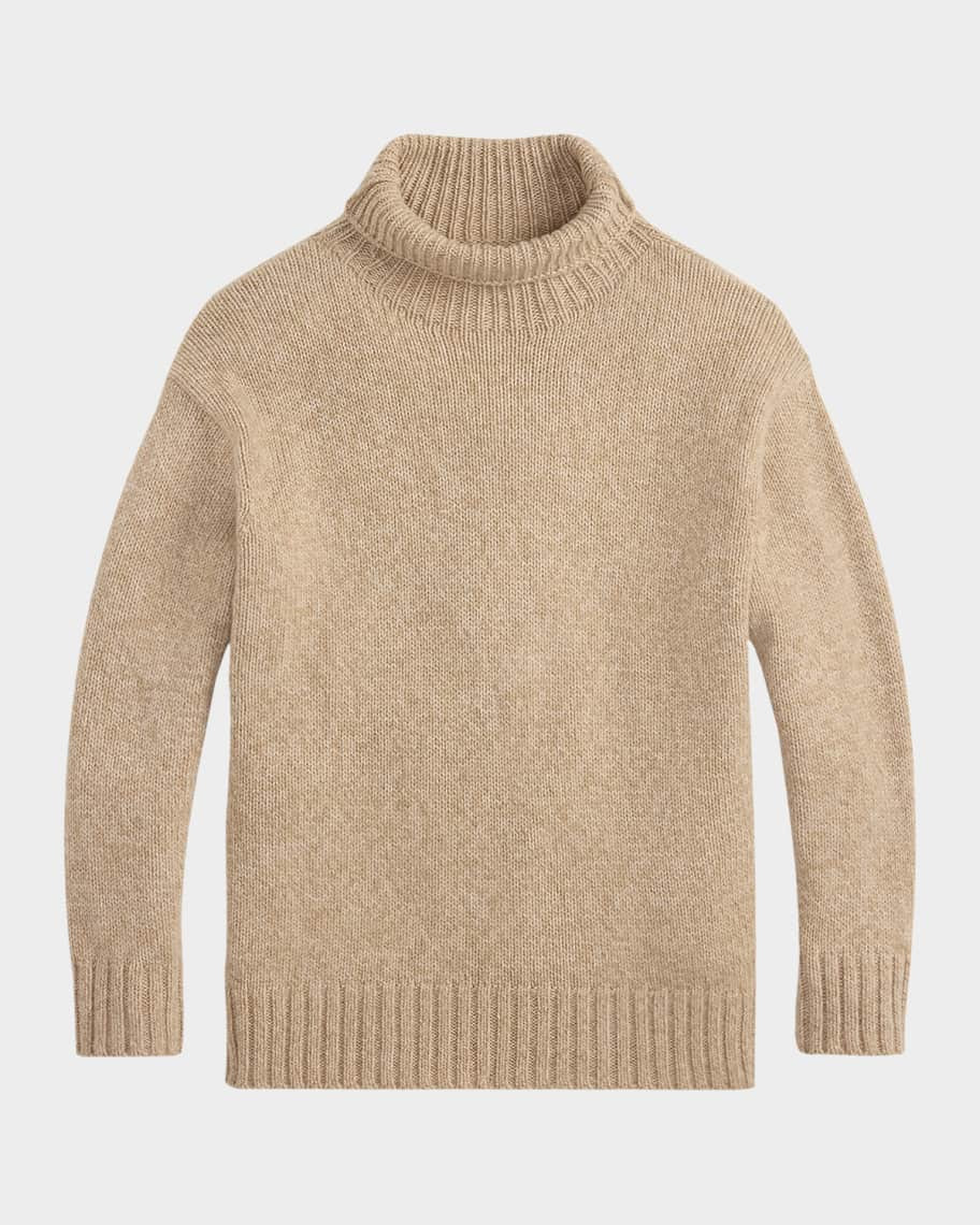 Turtleneck Wool-Cashmere Sweater | Neiman Marcus