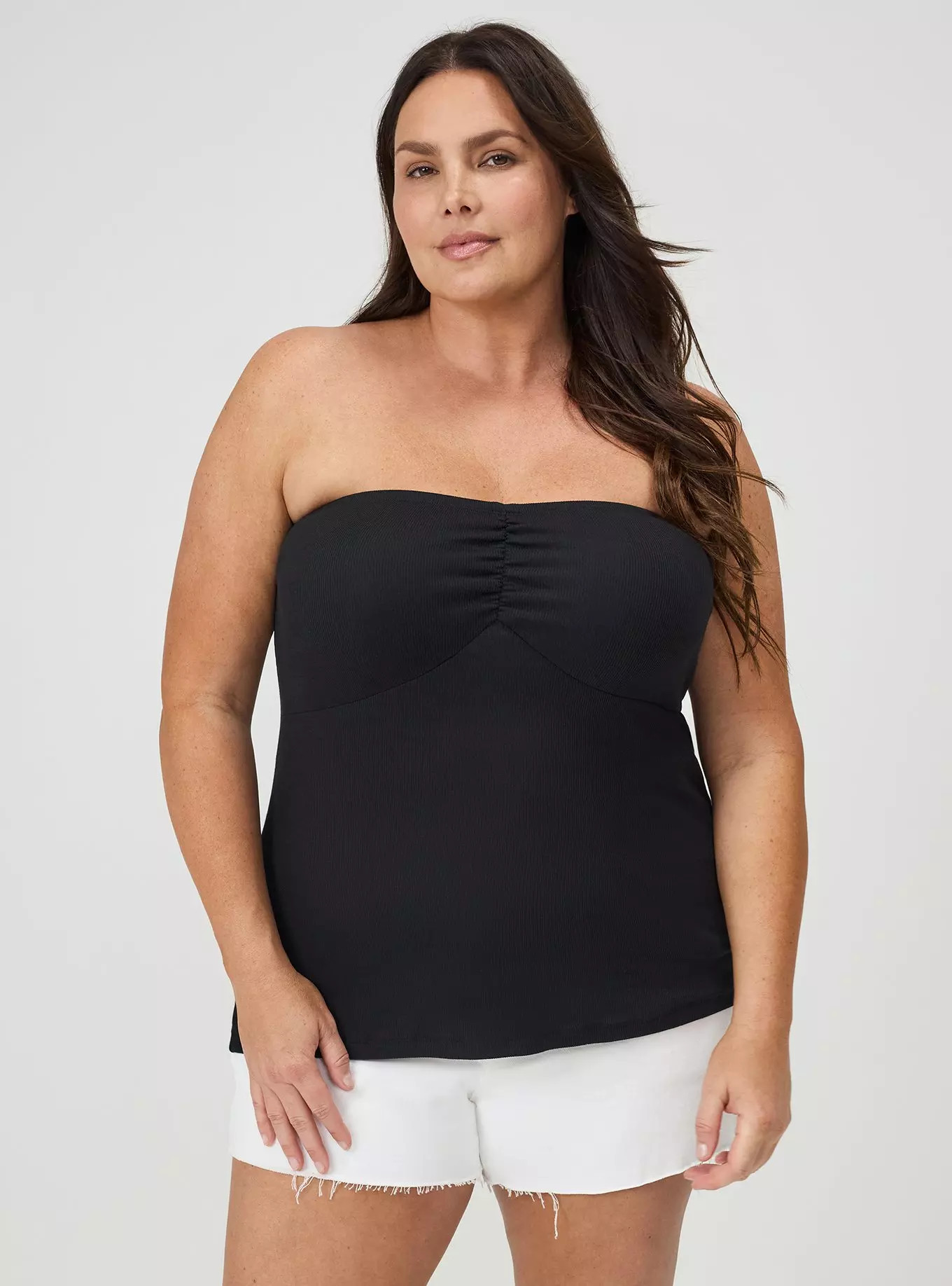 Cotton Modal Rib Cinch Tube Top | Torrid (US & Canada)