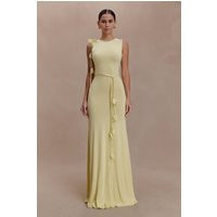 Monay Tulip Maxi Dress / Lemon | MESHKI | S | MESHKI US