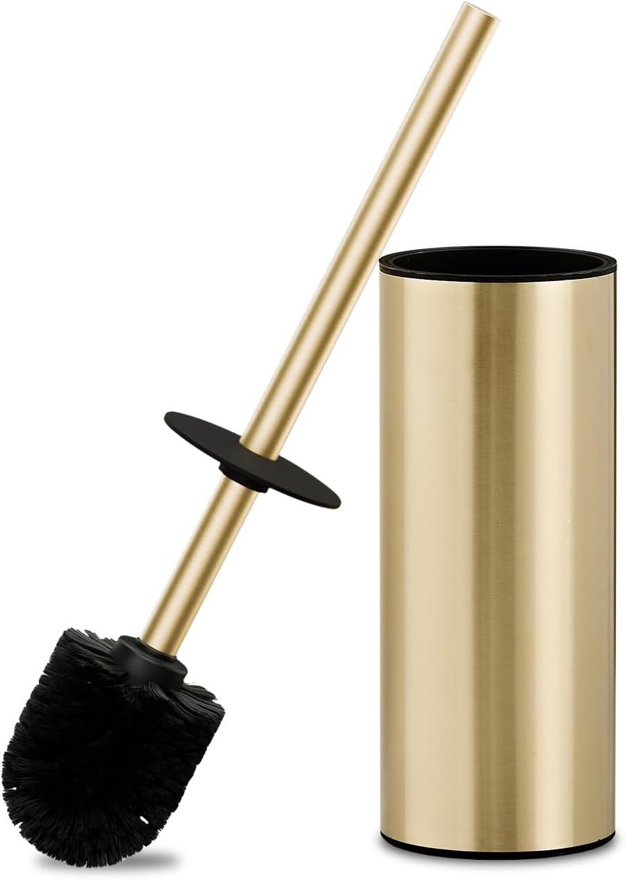 304 Stainless Steel Toilet Bowl Cleaner Brush and Holder Set | Amazon (US)