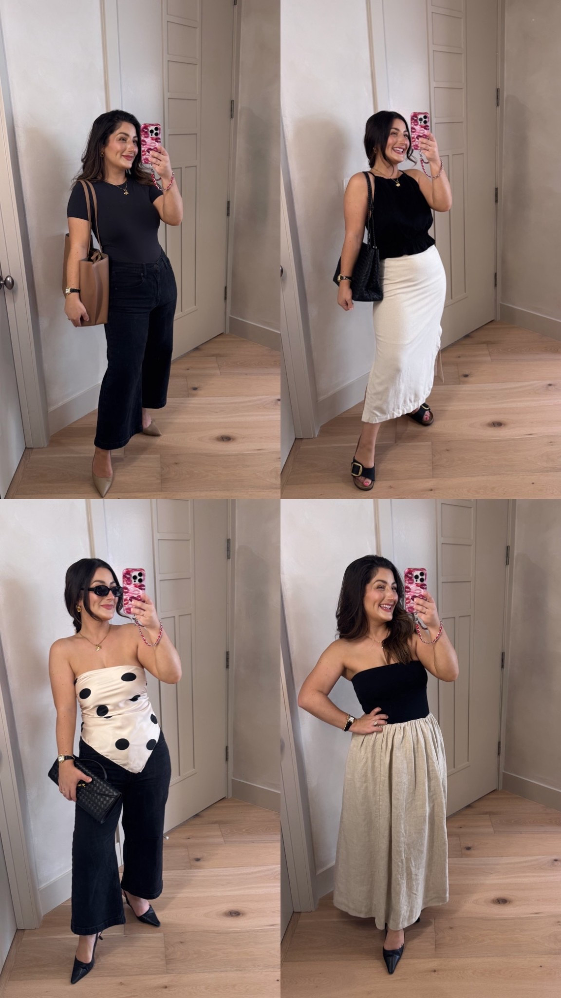 Obsessed with these black and cream looks!! 

5’0” 140lbs 

#LTKSeasonal #LTKSaleAlert #LTKPetite