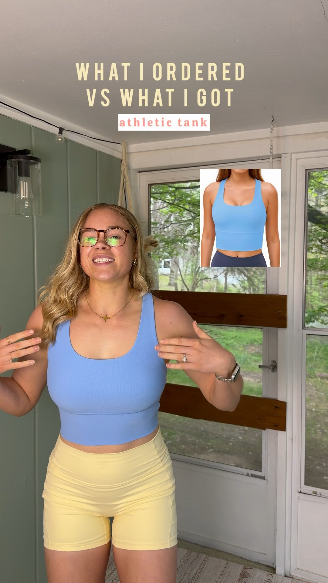Athletic tank top find! 🩵 This blue is SO pretty. 💙🦋🐬
Wearing a size medium. 

🛍️comment “top” for shoppable link 

#athletictanktop #athleisuretop #sportsbra #athleticclothing #workoutclothesaddict 

Womens Racerback Sport Bra Workout Tank Tops Sleeveless Ribbed Athletic Yoga Tops with Built in Bra