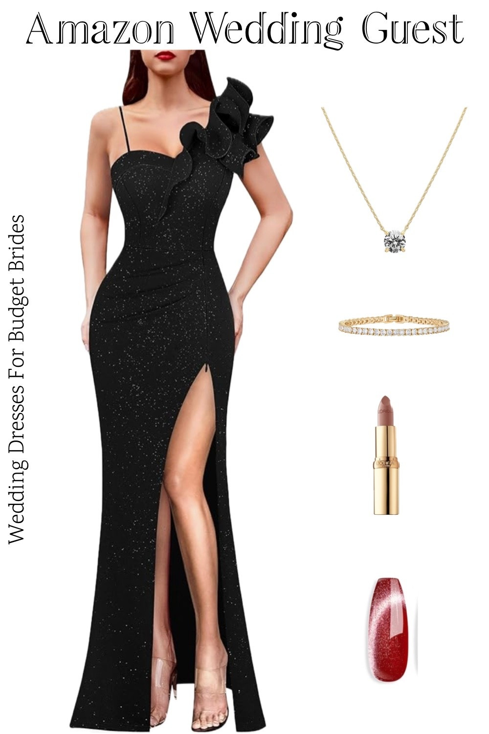 Black long evening gown and accessories on Amazon.

Special occasion dress, prom dress, wedding guest dress, formal dress, black full length dress, bridesmaid dress, bridal party dress, Amazon dress. 

#LTKBeauty #LTKSeasonal #LTKWedding
