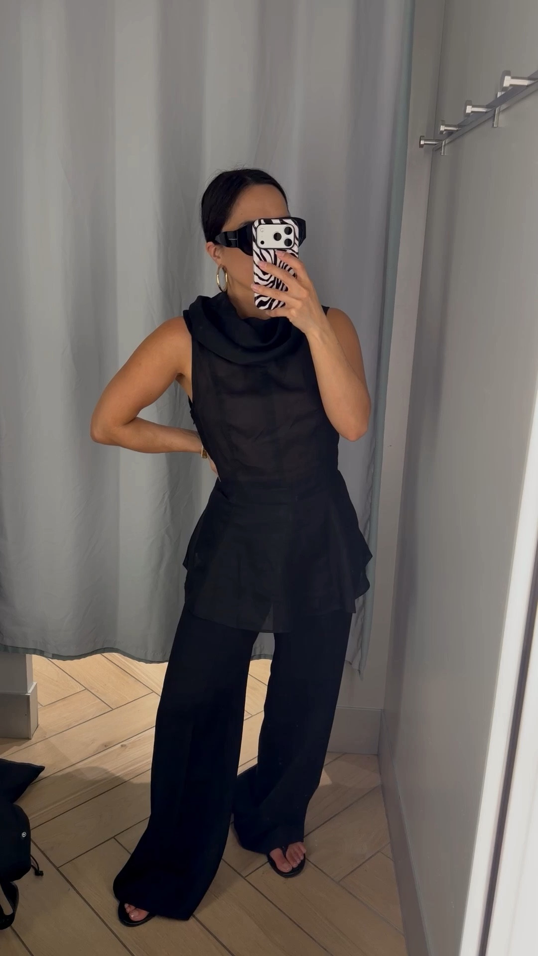 Such a chic look from H&M!!! They only had a size M in this blouse, that’s why I’m cinching it myself. Wearing  size 2 in the pants. 

#LTKPetite #LTKgrwm #LTKootd