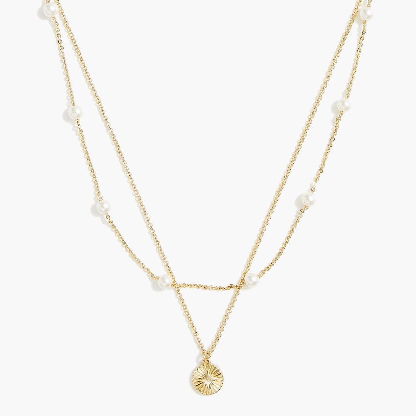 Gold and pearls layering necklaceItem BN244Comparable value:$44.50Your price:$14.50 (67% off)Limi... | J.Crew Factory