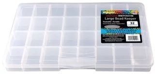 The Beadery Clear Plastic 32 Compartment Storage Box | Walmart (US)