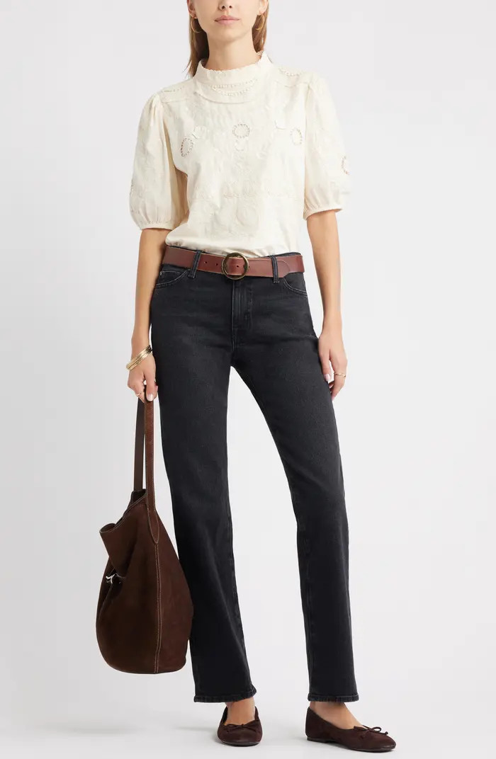 Mid Rise Straight Leg Jeans | Nordstrom