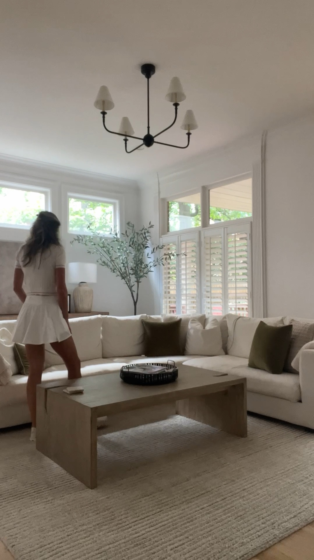 Love my new pillows from the Nordstrom sale! I think I need a 3rd new pillow in a different shape/size/pattern for the middle and do the two olive green ones at each end of the couch. Thoughts?! 

#LTKSaleAlert #LTKxNSale #LTKFindsUnder50