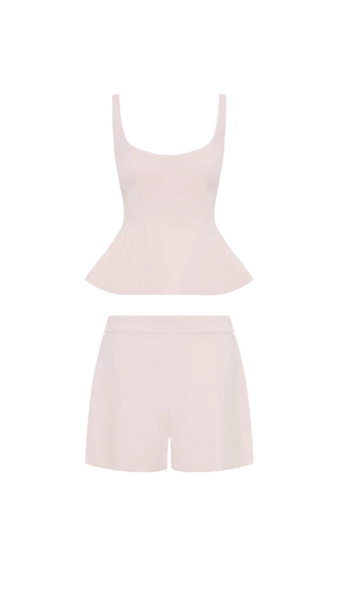 The perfect powdery pink set. This peplum top is so flattering and suiting shorts can be worn with cream tights in the winter! 

#LTKFallSale #LTKPetite #LTKSaleAlert