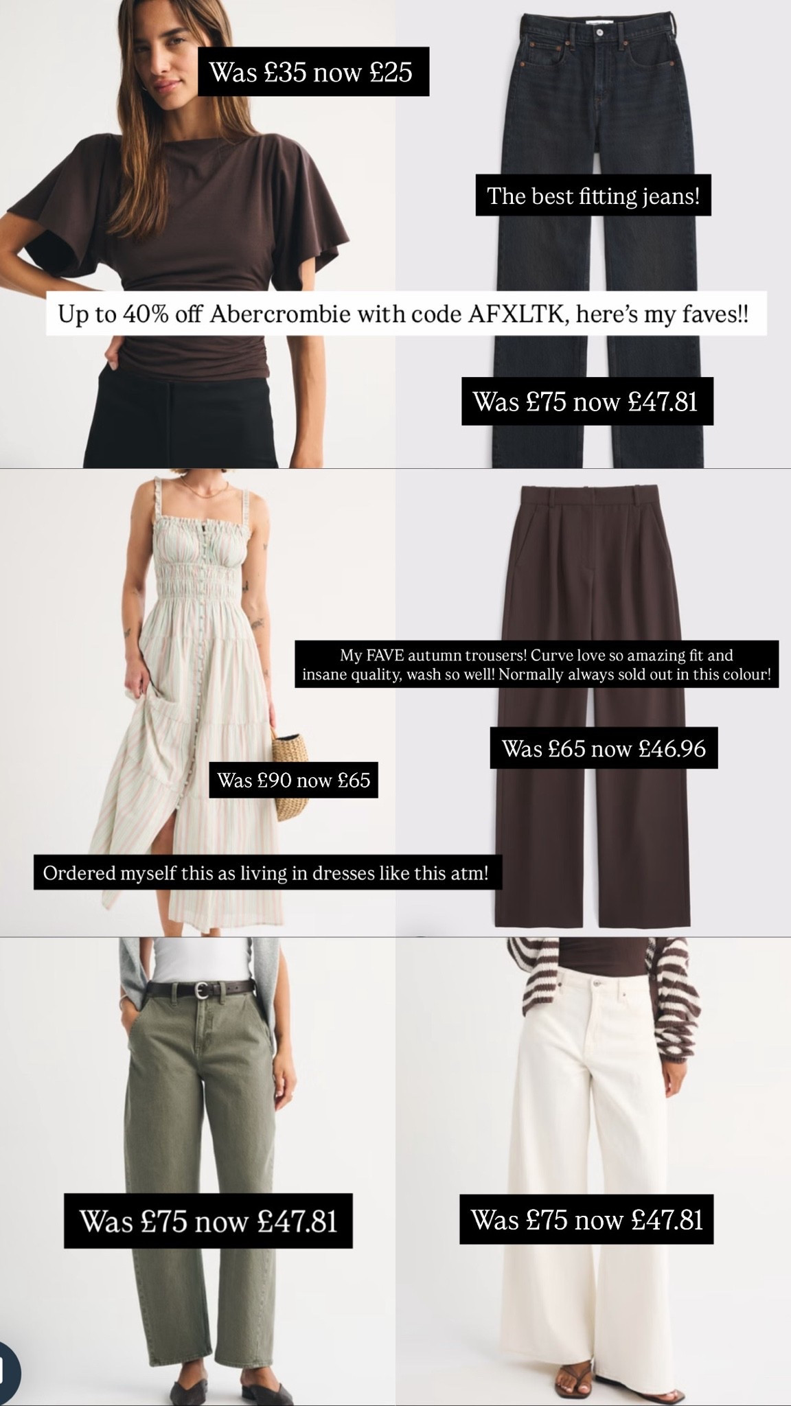Up to 40% off Abercrombie with code AFXLTK!

#LTKuk