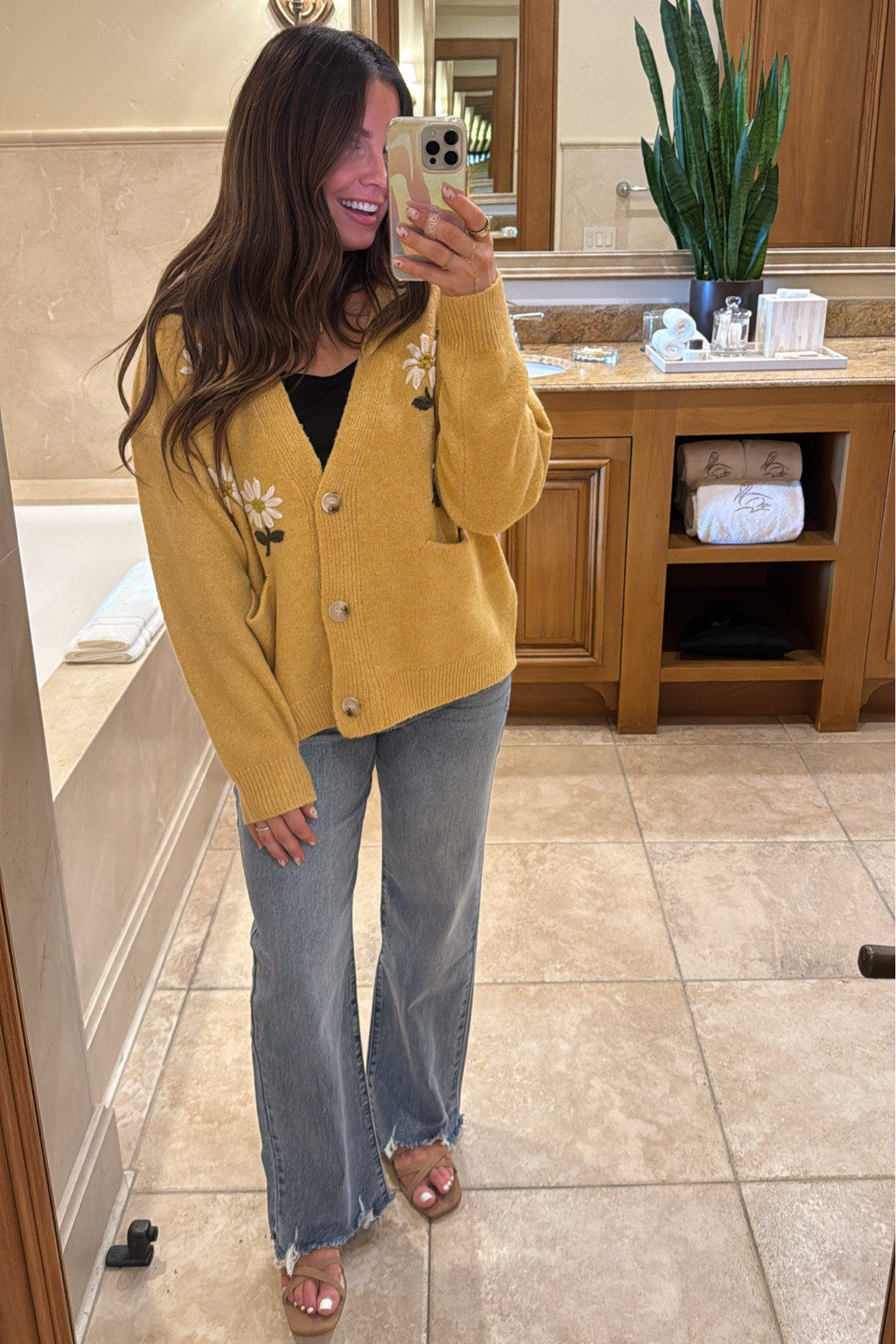 Pretty yellow sweater is so soft & cozy for spring!!

Code: BrittH gets 25% off! 