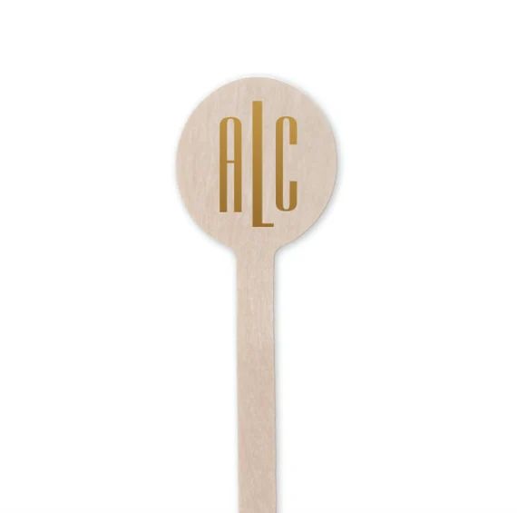 Monogrammed drink stirrer Monogrammed stirrer stick | Etsy | Etsy (US)