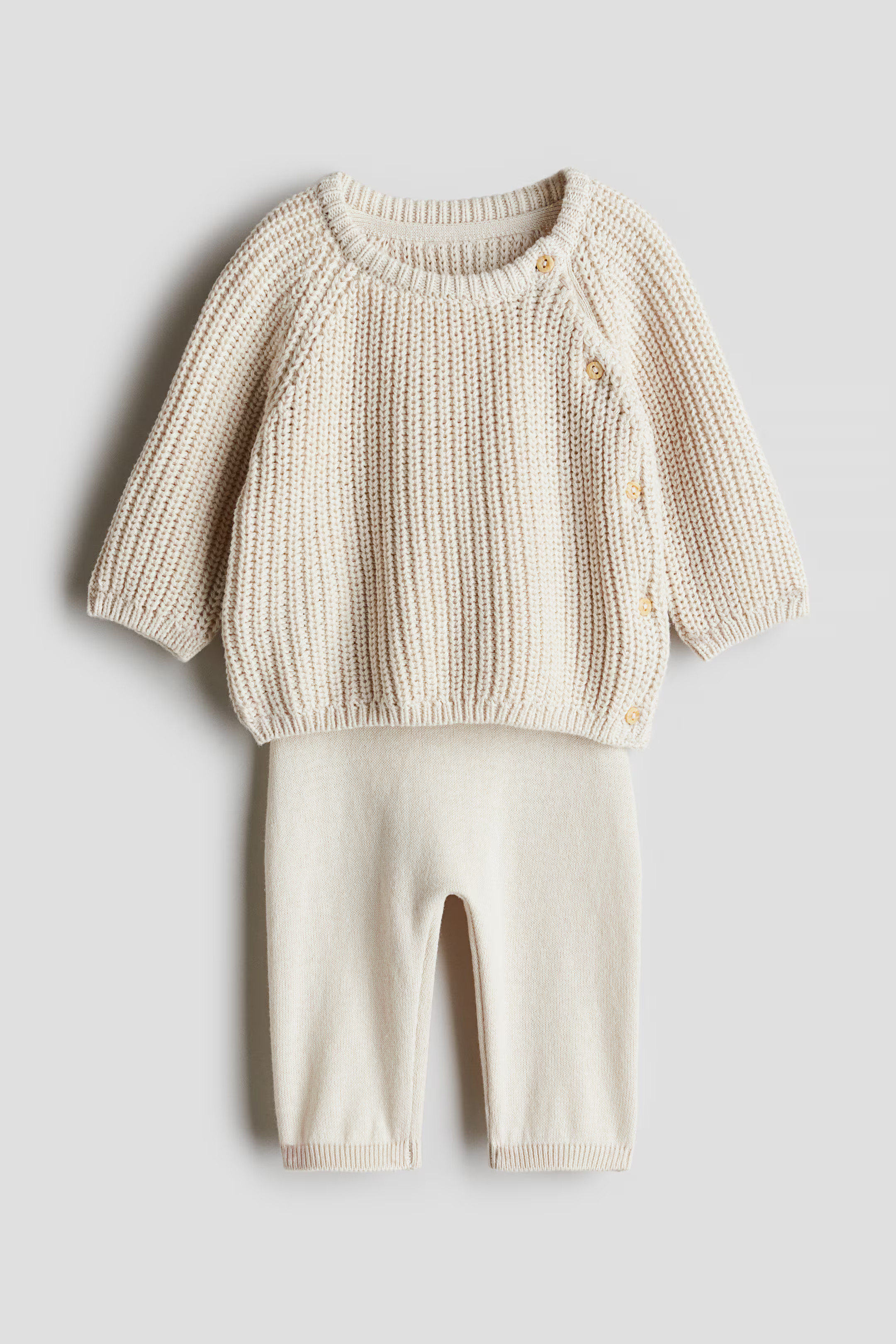 2-piece Knit Cotton Set | H&M (US + CA)