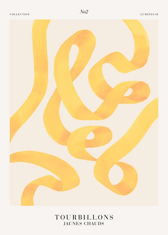 Warm Whirls No2 Print | Desenio