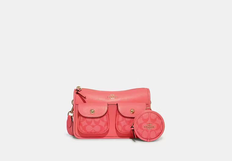 Pennie Crossbody With Coin Case With Signature Canvas Detail | Coach Outlet
