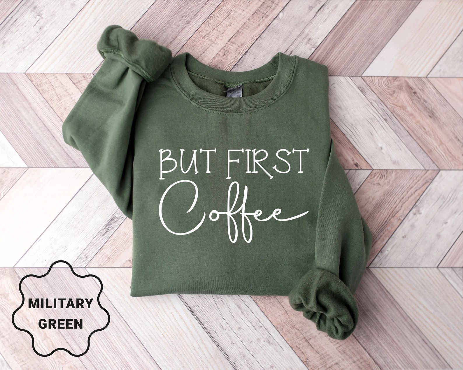 But First Coffee Sweatshirt Coffee Lover Sweater Coffee - Etsy | Etsy (US)