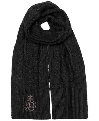 Metallic Cable Scarf | Macy's
